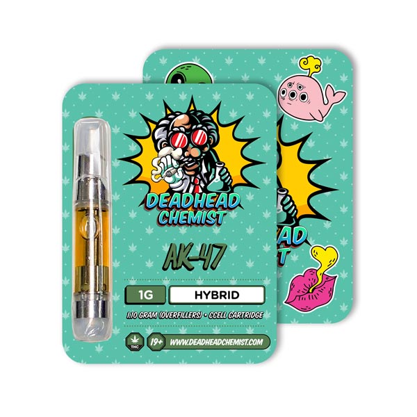 Deadhead Chemist THC Vape Cartridge 1G | AK-47 Hybrid — Deadhead Chemist Canada
