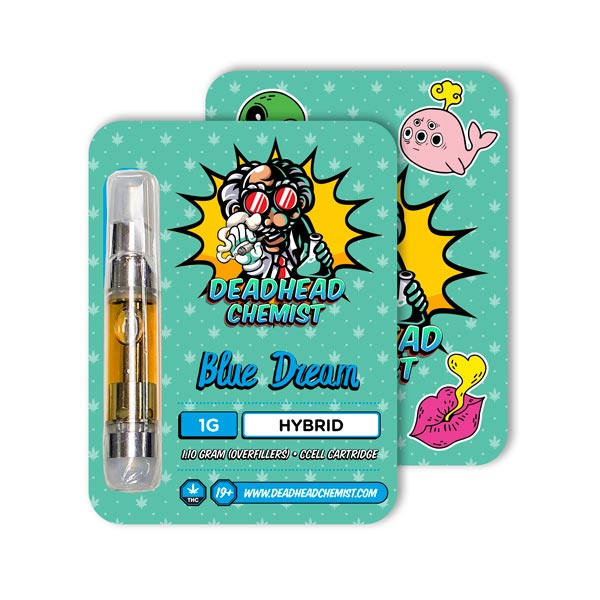 Deadhead Chemist THC Vape Cartridge 1G | Blue Dream Hybrid — Deadhead Chemist Canada