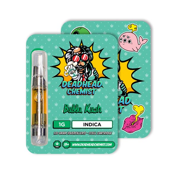 Deadhead Chemist THC Vape Cartridge 1G | Bubba Kush Indica — Deadhead Chemist Canada