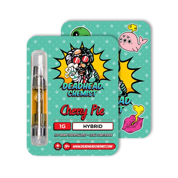 Deadhead Chemist THC Vape Cartridge 1G | Cherry Pie Hybrid — Deadhead Chemist Canada