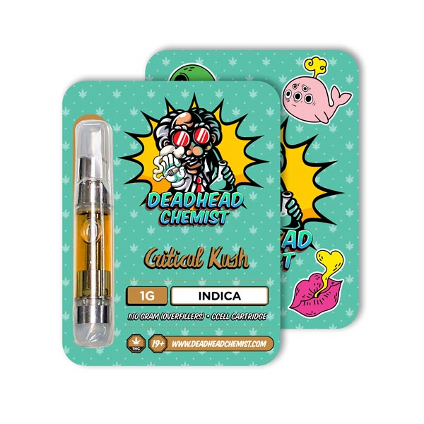 Deadhead Chemist THC Vape Cartridge 1G | Critical Kush Indica — Deadhead Chemist Canada