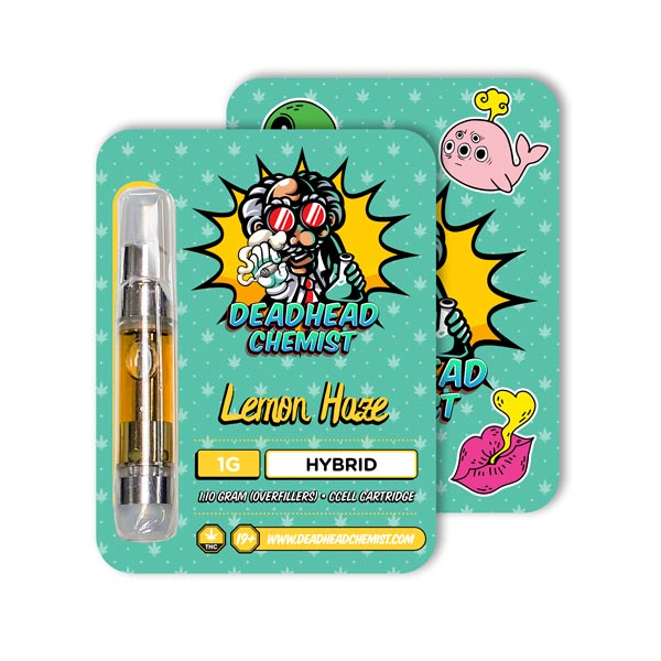 Deadhead Chemist THC Vape Cartridge 1G | Lemon Haze Hybrid — Deadhead Chemist Canada