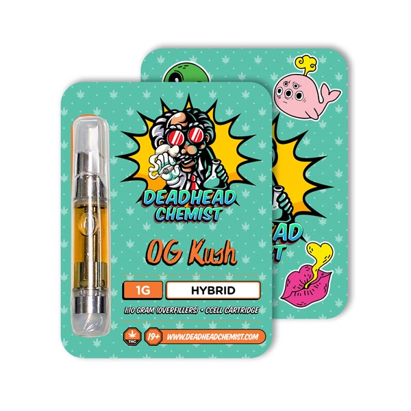 Deadhead Chemist THC Vape Cartridge 1G | OG Kush Hybrid — Deadhead Chemist Canada