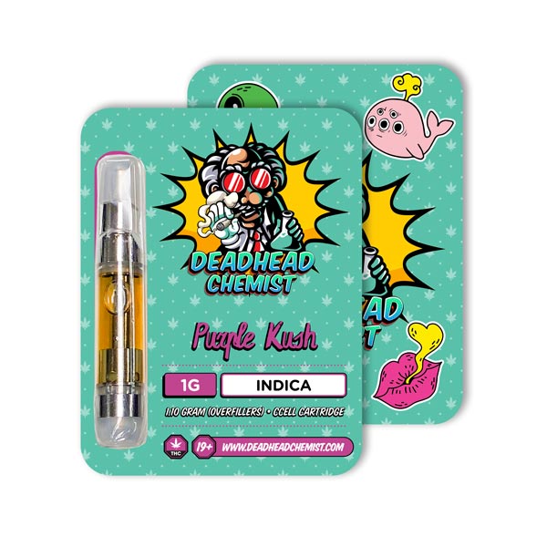 Deadhead Chemist THC Vape Cartridge 1G | Purple Kush Indica — Deadhead Chemist Canada