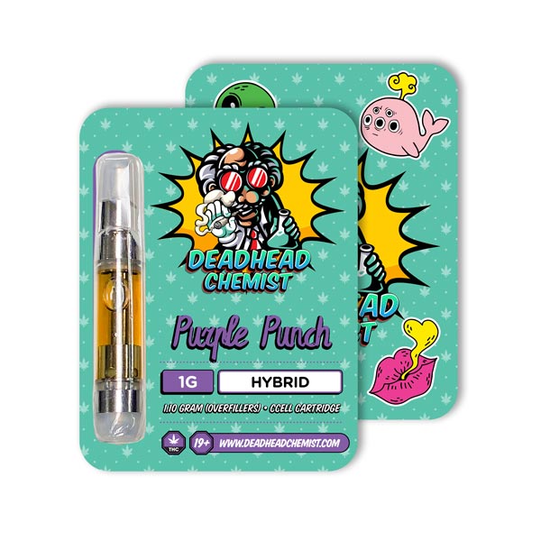 Deadhead Chemist THC Vape Cartridge 1G | Purple Punch Hybrid — Deadhead Chemist Canada
