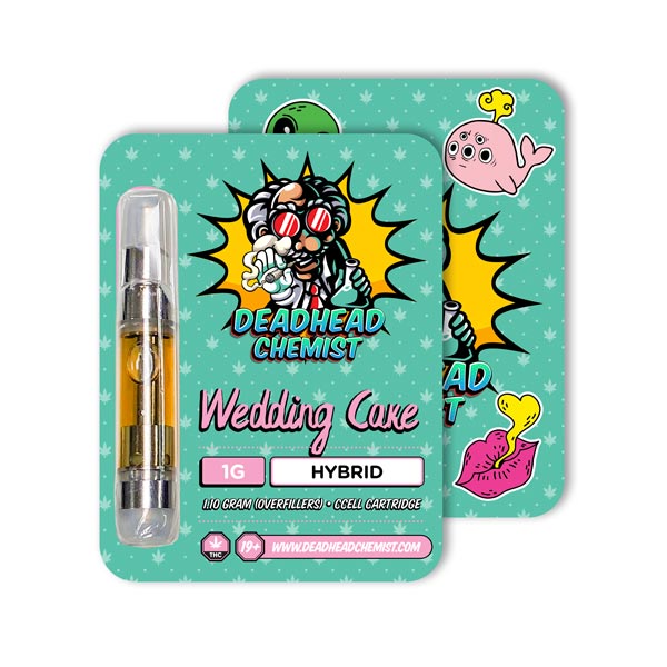 Deadhead Chemist THC Vape Cartridge 1G | Wedding Cake Hybrid — Deadhead Chemist Canada