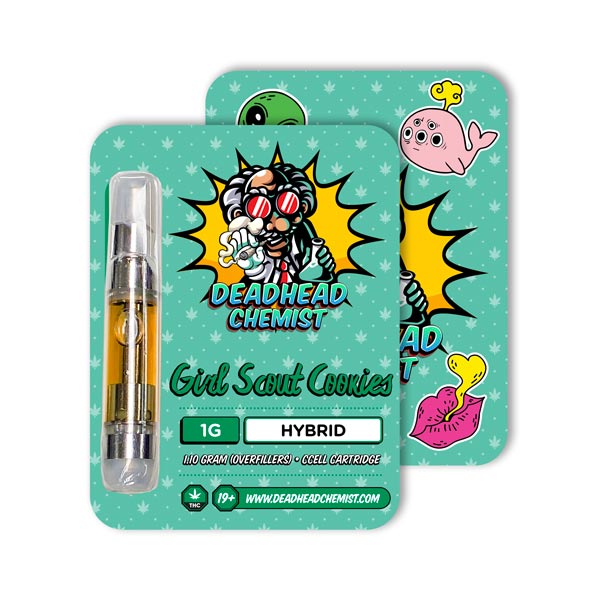 Deadhead Chemist THC Vape Cartridge 1G | Girl Scout Cookies Hybrid — Deadhead Chemist Canada