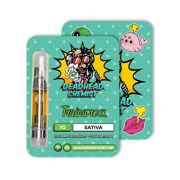 Deadhead Chemist THC Vape Cartridge 1G | Trainwreck Sativa — Deadhead Chemist Canada