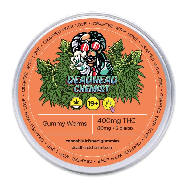 400MG THC Gummy Worms — Deadhead Chemist Canada
